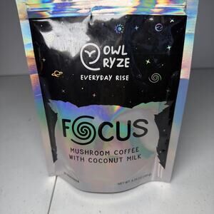 Owl Ryze Organic Mushroom Coffee Coconut Milk 30 Servings Brand New Neutropic